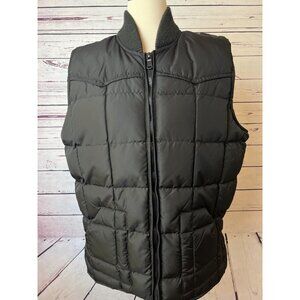Rodeo‎ Clothing Co Puffer Vest Medium Mens Full Zip Down Ski Snow Quilted